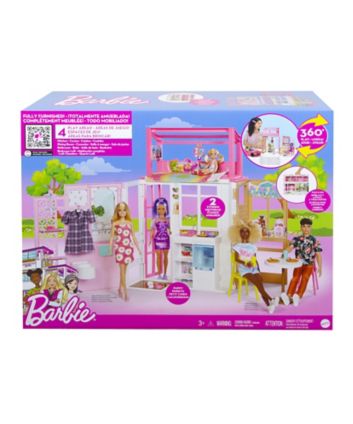 Barbie dollhouse portable discount playset