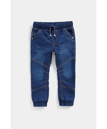 Mid-Wash Jogger Jeans