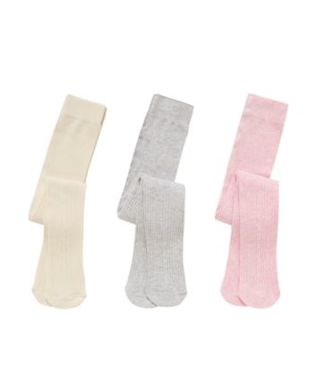 Buy Pink & Cream Opaque Tights 3 Pack - 7-8 years, Underwear, socks and  tights