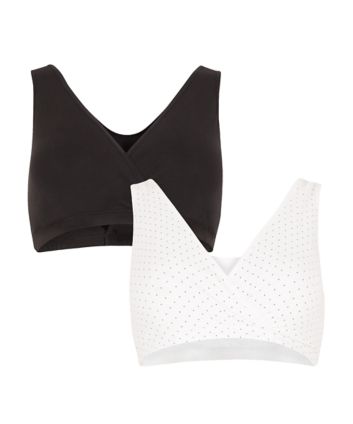 MOTHERCARE Women's VC375 Mini Spot Maternity Support T-Shirt Bras - 2 Pack  36D Black/White: Buy Online at Best Price in UAE 