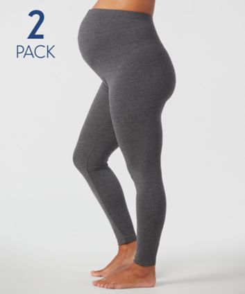 Seamless Maternity Leggings – Twin Pack